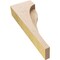 Ekena Millwork 3"W x 6"D x 18"H Thin Helena Rough Cedar Woodgrain TimberThane Corbel, Primed Tan CORUR03X06X18HELRCPR - alternate 4